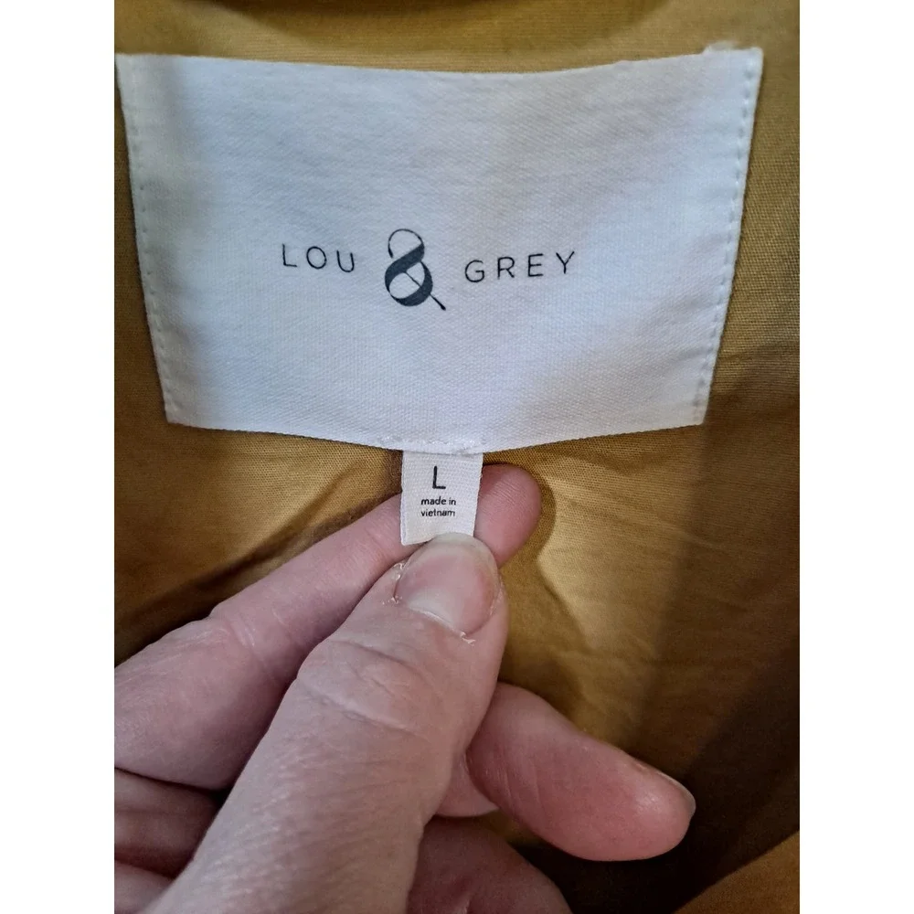 Lou & Grey Gold Quilted‎ Insulated Jacket Size Large